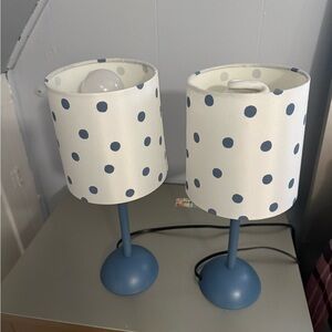 Polka dot lamps